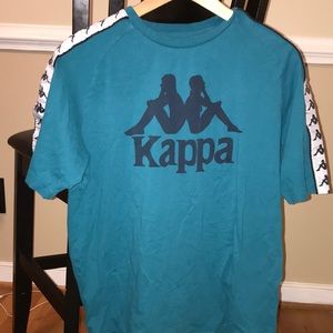 Turquoise Kappa tee shirt